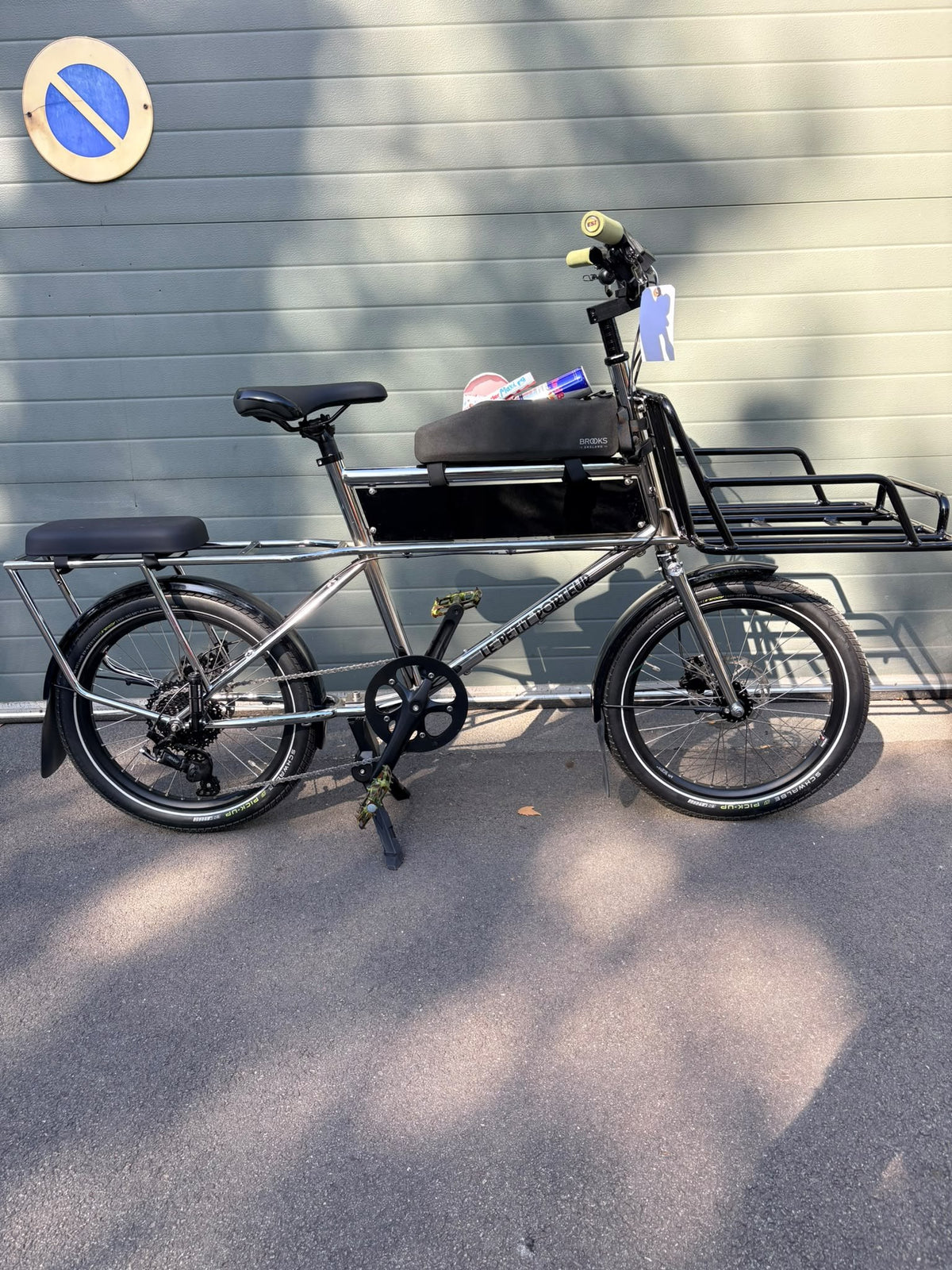Vélo cargo Le Petit Porteur OG V6 chrome – Disponible immédiatement