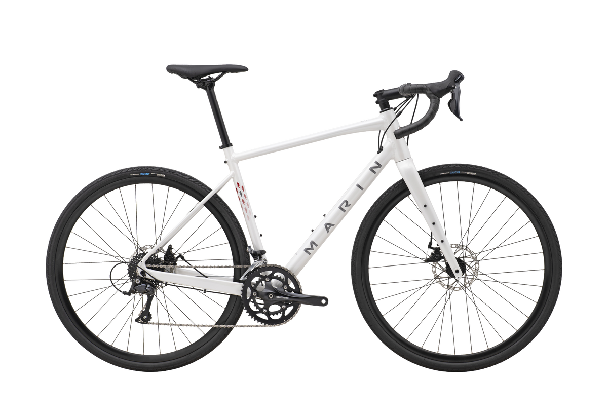 Vélo gravel Marin Gestalt 1 blanc – vue de profil